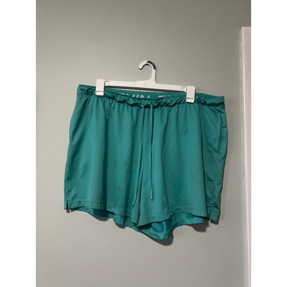 Nike Dri-Fit Shorts Teal Athletic Workout Women Size 2X